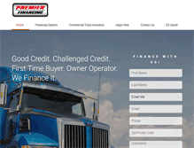 Tablet Screenshot of premierfinancing.com